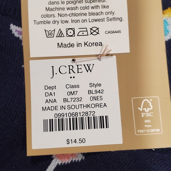 NWT J. Crew socks 2 pairs - Picture 3 of 4